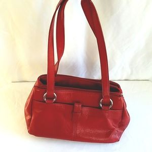 Aurielle Red Zippered Handbag